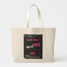 Kamala Harris Tote Bag. Bredd