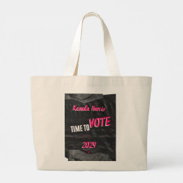 Kamala Harris Tote Bag. Bredd Jumbo Tygkasse