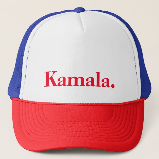 Kamala Harris Truckerkeps | Patriotic Red, White (Framsida)