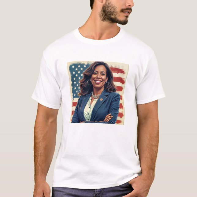 Kamala Harris U.S. Democratic Party T-Shirt (Framsida)