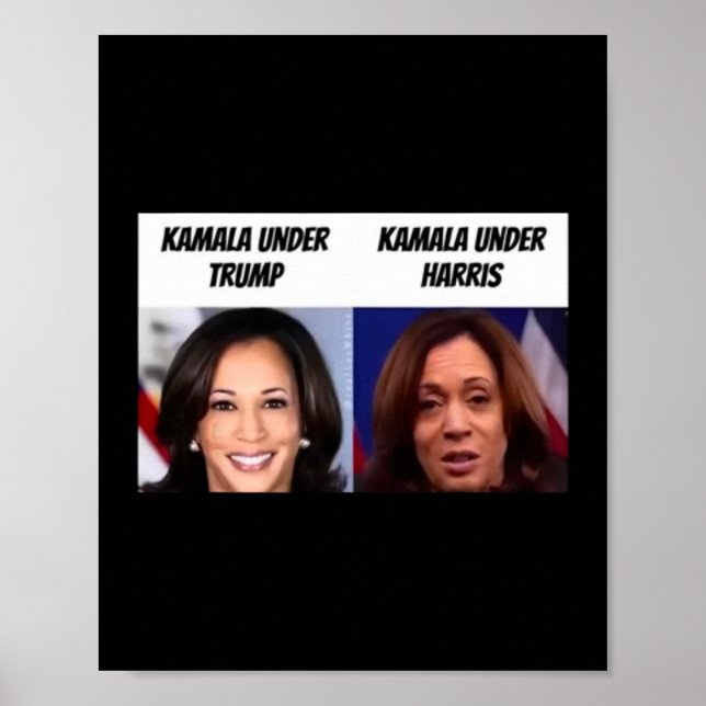 Kamala Harris under Trump Funny Trump Supporter Poster (Framsidan)