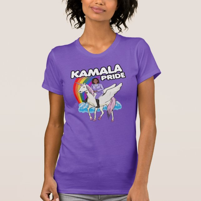 KAMALA HARRIS UNICORN PRIDE T-Shirt (Framsida)