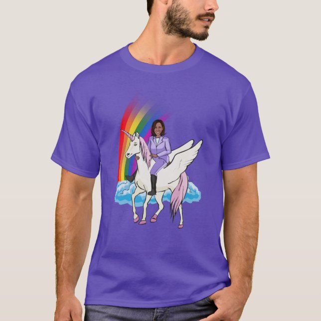 KAMALA HARRIS UNICORN T SHIRT (Framsida)