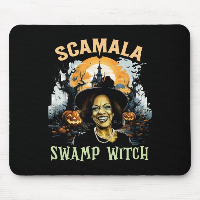 Kamala Harris Unmasked Swamp Witch Halloween 2024 Musmatta (Framsidan)