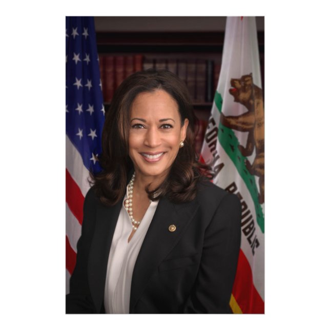 Kamala Harris US Vice President, Biden 2024 Fototryck (Framsidan)