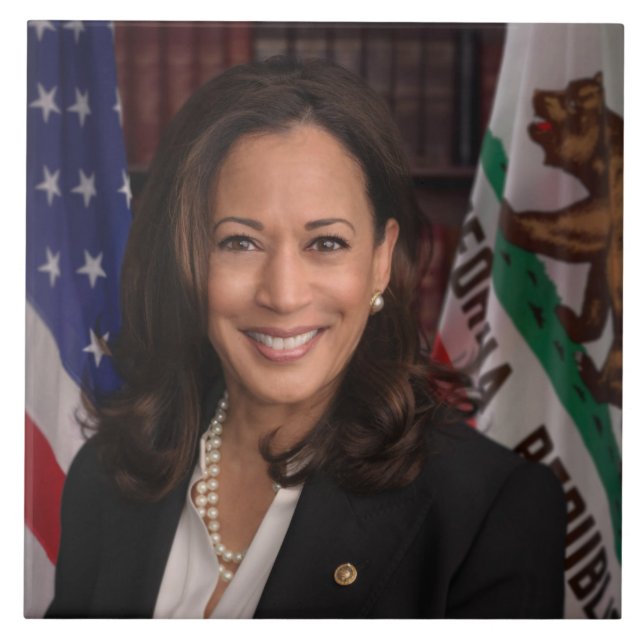 Kamala Harris US Vice President, Biden 2024 Kakelplatta (Framsidan)