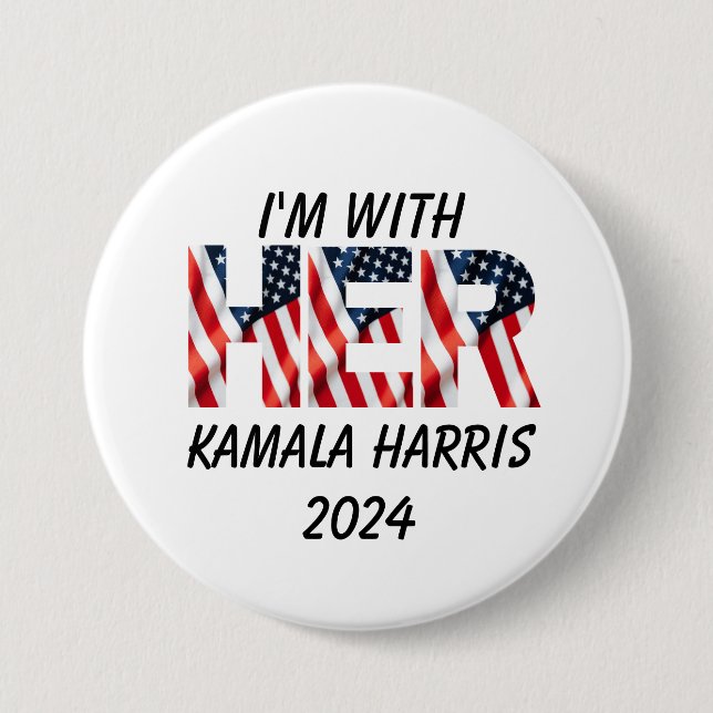 Kamala Harris usa, val 2024 Knapp (Framsida)