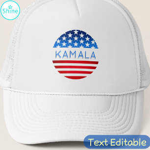 Kamala Harris Val USA flagga Modern Anpassningsbar Keps