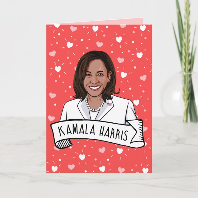 Kamala Harris Valentindagen Kort (Framsida)