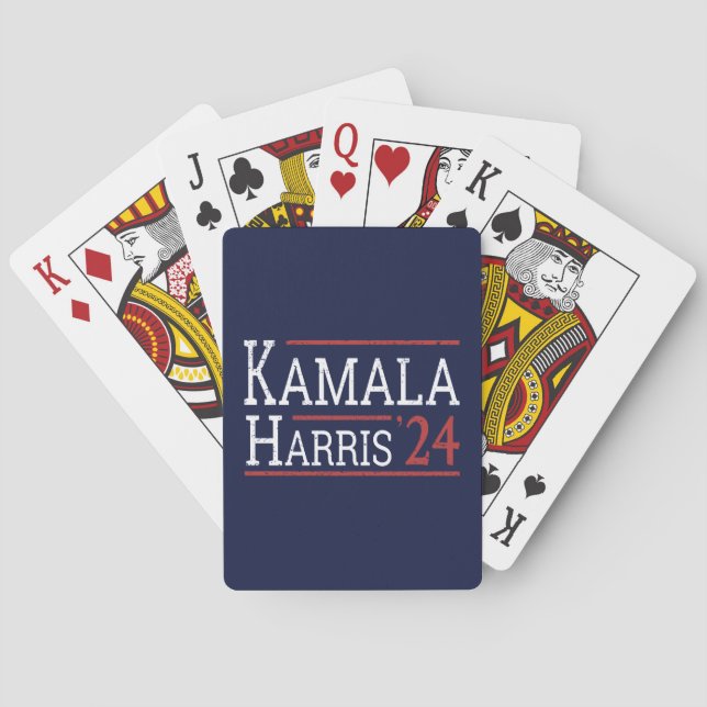 Kamala Harris-valet 2024 I Casinokort (Baksidan)