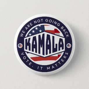 Kamala Harris: Vi är inte tillbaka Knapp
