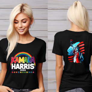 ’Kamala Harris’ Vibrant Rainbow T Shirt