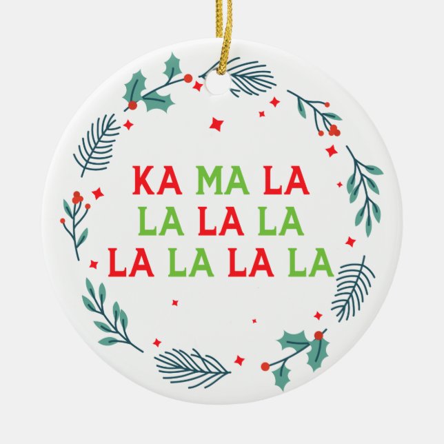 Kamala Harris-Vicen Förenta staternas president Julgransprydnad Keramik (Framsidan)