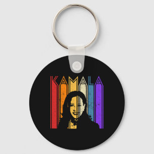 Kamala Harris Vintage Distress Porträtt Harris 2 Nyckelring
