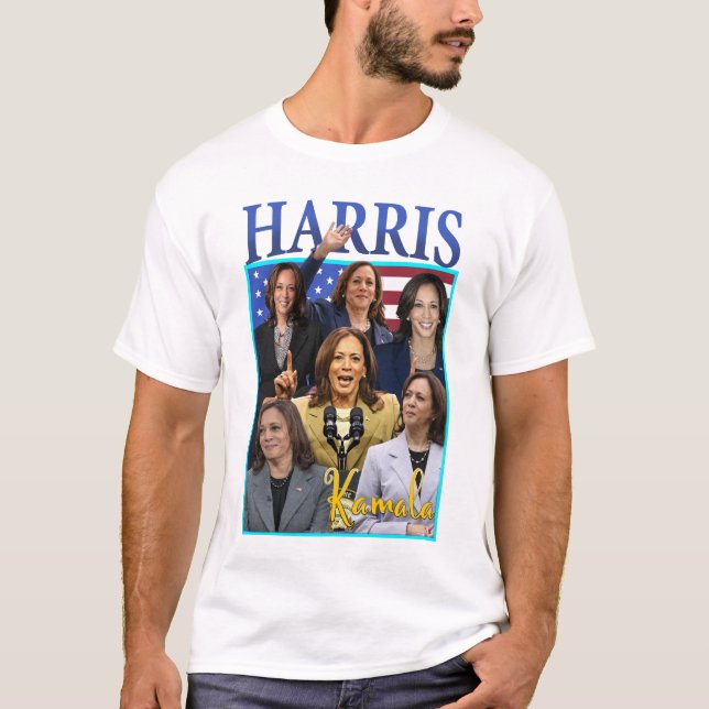 Kamala Harris Vintage Essential T-Shirt (Framsida)