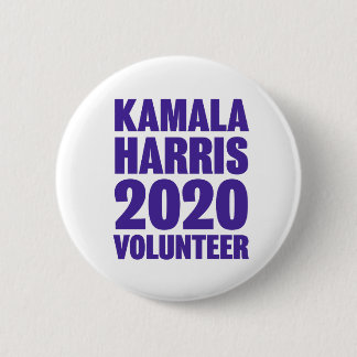 Kamala Harris Volunteer 2 tums Round Button Knapp