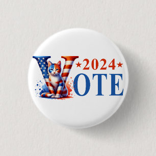 Kamala Harris Vote 2024 Cat Patriotic Knapp