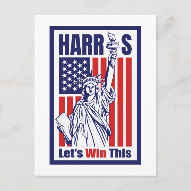 Kamala Harris Vykort (Framsida)