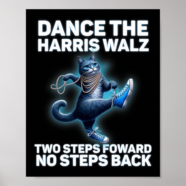 Kamala Harris W 2024 Waltz Dance 2 STEG framåt N Poster (Framsidan)