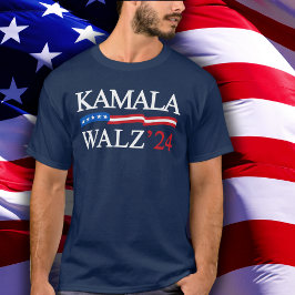 Kamala Harris Walz 2024 Blue T Shirt