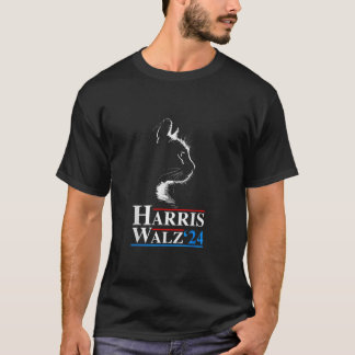 Kamala Harris Walz 2024 Cat Funny VP Vice Presiden T Shirt