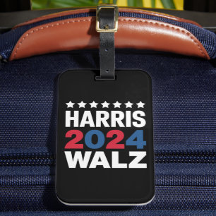 Kamala Harris Walz För president Vice Bagagebricka