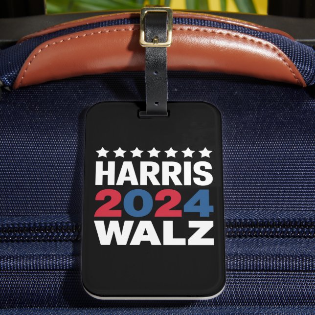 Kamala Harris Walz För president Vice Bagagebricka (Framsida Insitu 2)