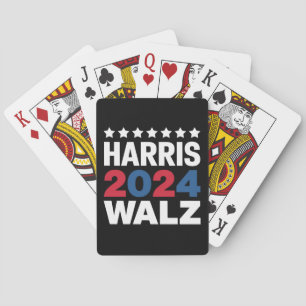 Kamala Harris Walz För president Vice Casinokort