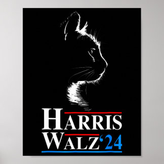 Kamala Harris Wheimer 2024 Cat Funny Vp Vice Presi Poster