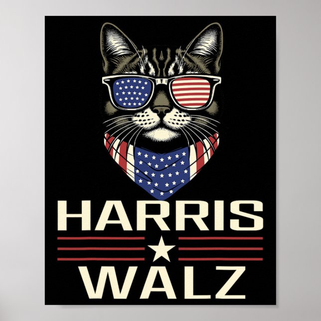 Kamala Harris Wheimer 2024 Harris Waltz Democratic Poster (Framsidan)