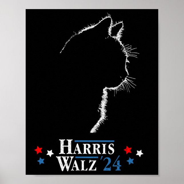 Kamala Harris Wheimer 2024 Harris Waltz Vp Preside Poster (Framsidan)