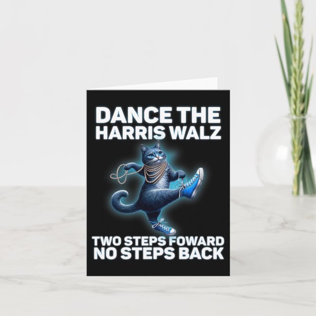 Kamala Harris Wheimer 2024 Waltz Dance 2 steg för Kort (Framsida)