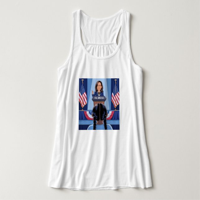 KAMALA HARRIS'S NIECE LINNE MED RACERBACK  (Design framsida)