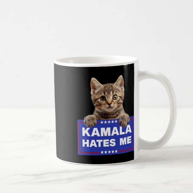 Kamala Hatar Mig Pro-trump 2024 Konservativ Patrio Kaffemugg (Höger)