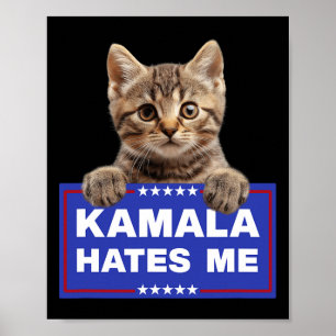 Kamala Hatar Mig Pro-trump 2024 Konservativ Patrio Poster