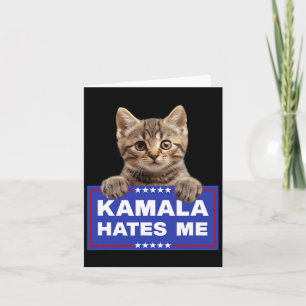 Kamala Hates Me Pro-trump 2024 Konservativ Patrio Kort