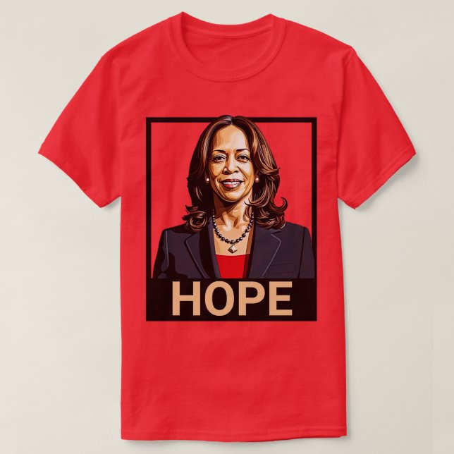 Kamala Hope Poster T Shirt (Design framsida)
