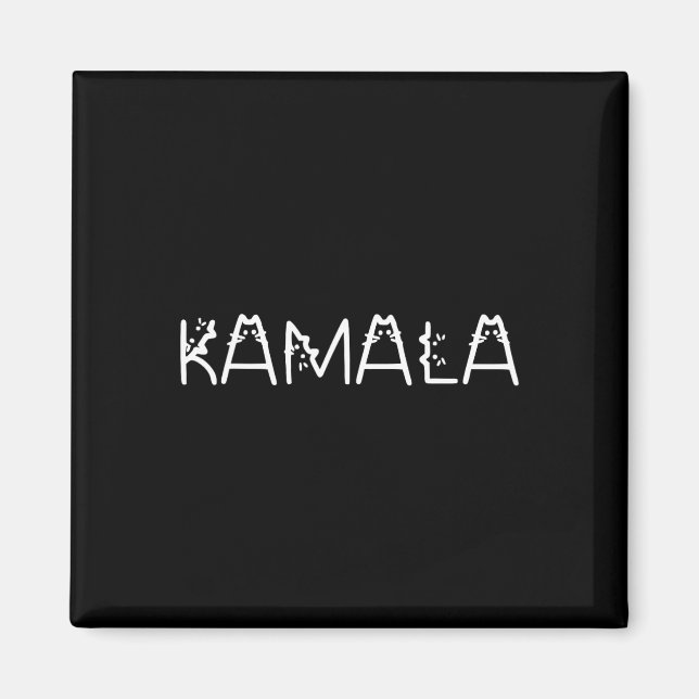 Kamala in Cat Font Kamala Harris Wheimer 2024 Walt Magnet (Framsidan)