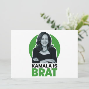 Kamala is Brat Funny Sarcastic Inbjudningar