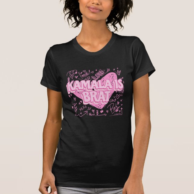 Kamala is Brat T-Shirt (Framsida)