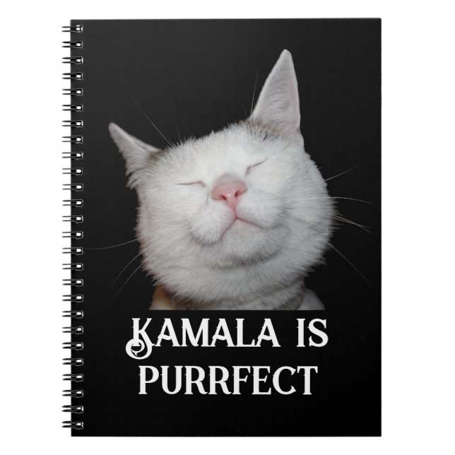 Kamala is Purrfect Anteckningsbok (Framsidan)