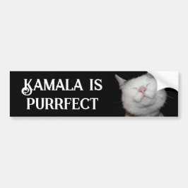 Kamala is Purrfect Bildekal