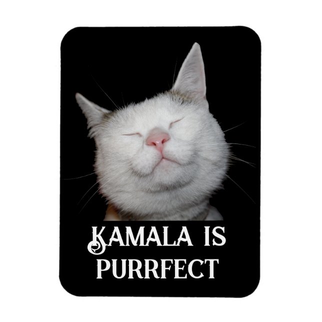 Kamala is Purrfect Magnet (Vertikal)