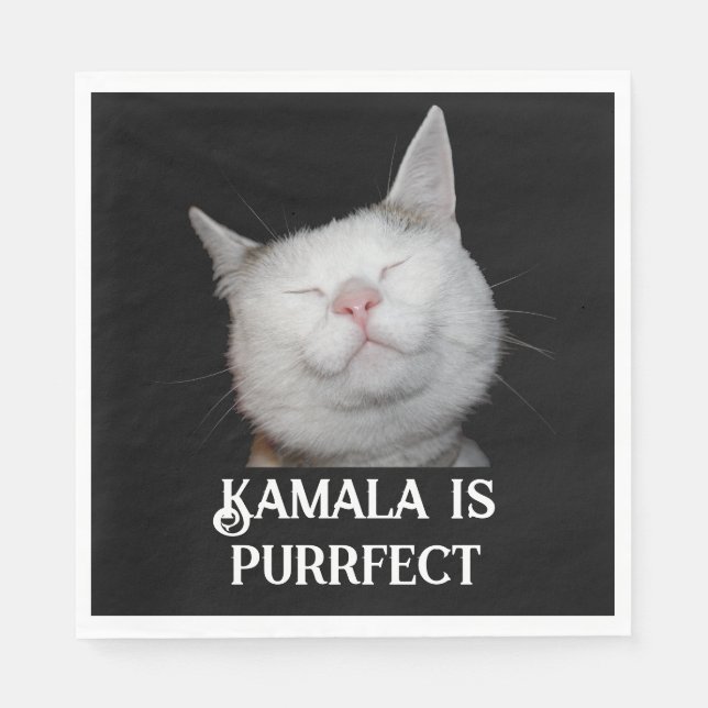 Kamala is Purrfect Pappersservett (Framsidan)