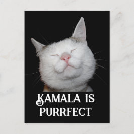 Kamala is Purrfect Vykort