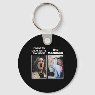 Kamala, jag vill tala med chef Trump McDona Nyckelring