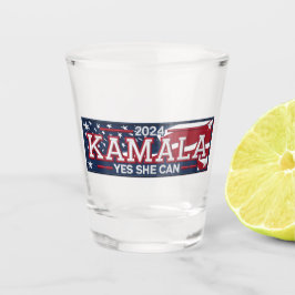 KAMALA "JES SHE CAN", hett glas