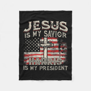Kamala Jesus är min Savior Harris är min president Fleecefilt