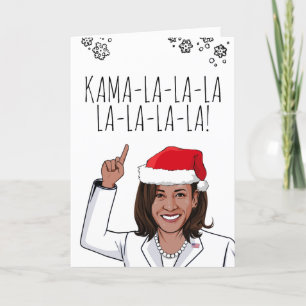 Kamala-julkort: Kamala-la-la Kort