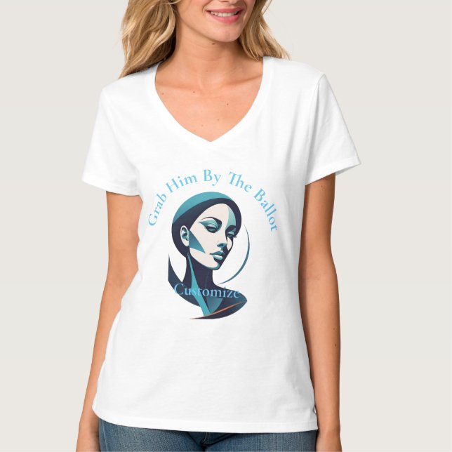 Kamala Kattdam 2024 Röstnings Thunder_Cove T Shirt (Framsida)